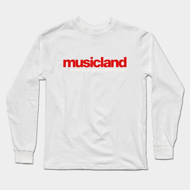 Musicland Long Sleeve T-Shirt by Turboglyde